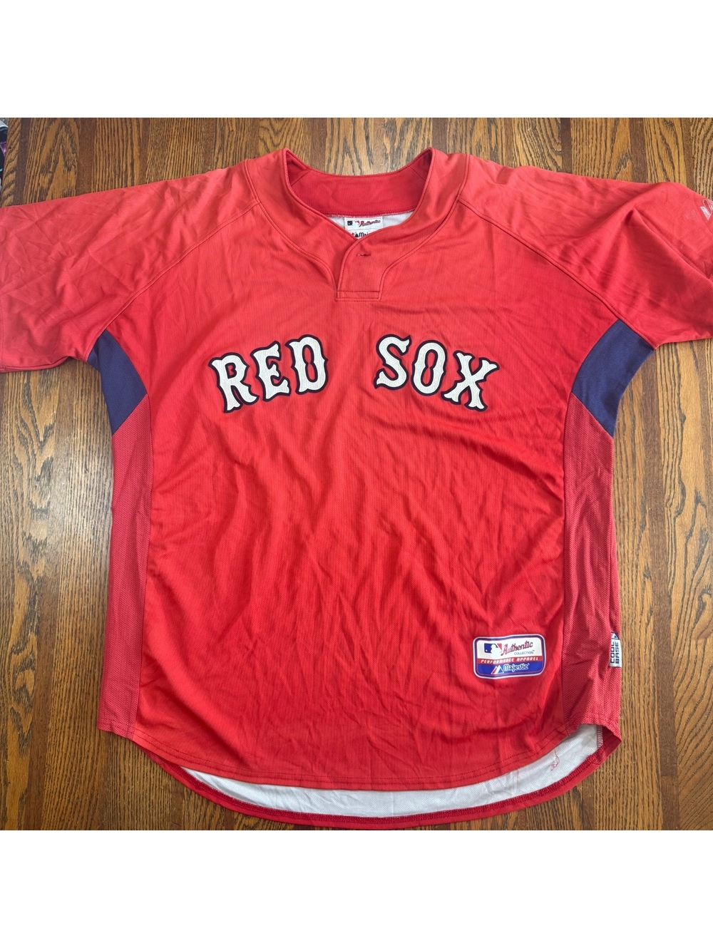 Boston Red Sox Majestic Authentic Cool Base Batting Practice Jersey Red Men's